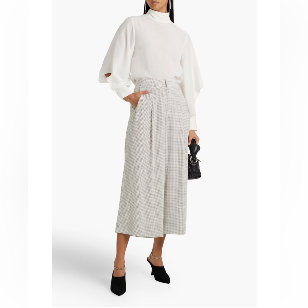 EQUIPMENT polka dot silk culottes 🖤